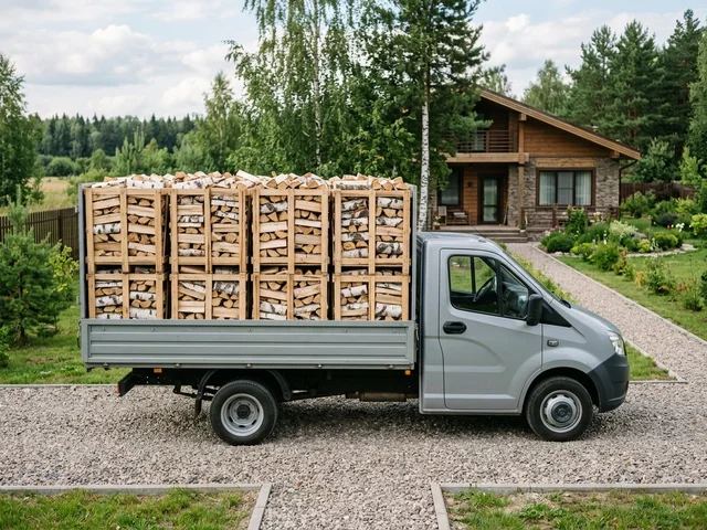Доставка дров газелью до 8 складометров в Фрязине